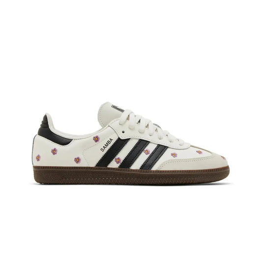 Adidas Samba OG White Floral Embroidery Gum