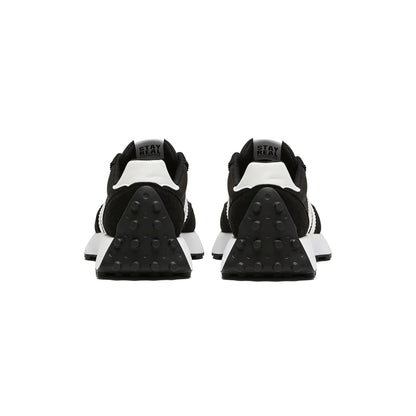 Gestreifte Freizeit-Sneaker CloudLane | Schwarz