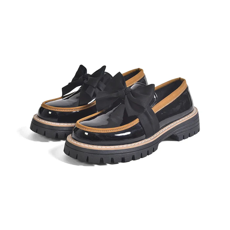 Valerie Plateau-Loafer mit Schleife