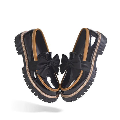 Valerie Plateau-Loafer mit Schleife