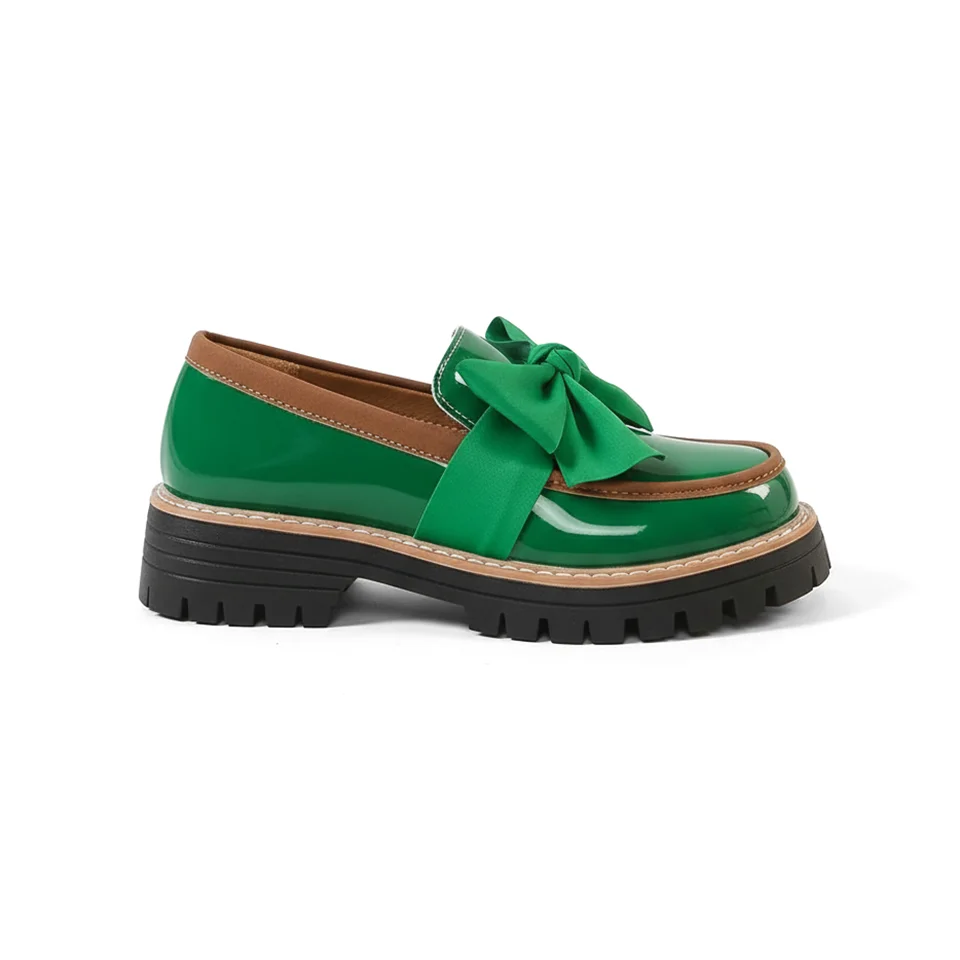 Valerie Plateau-Loafer mit Schleife