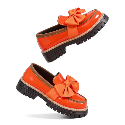 Valerie Plateau-Loafer mit Schleife
