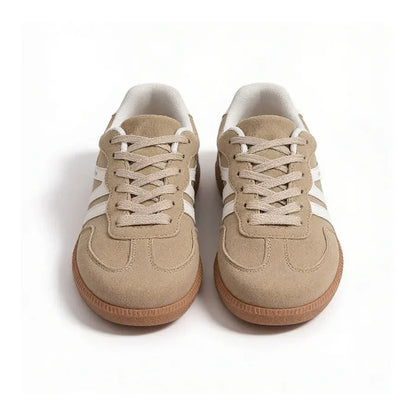 Camden Court Sneaker in Sand mit klassischer Gummisohle