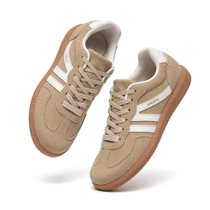 Camden Court Sneaker in Sand mit klassischer Gummisohle